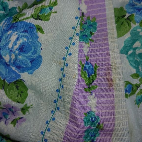 Gorgeous! Vintage Handmade Full Maxi Floral Apron - Picture 9 of 13